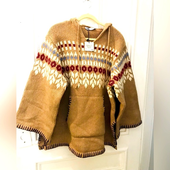 Zara Sweaters - COPY - Zara poncho style sweater NWT